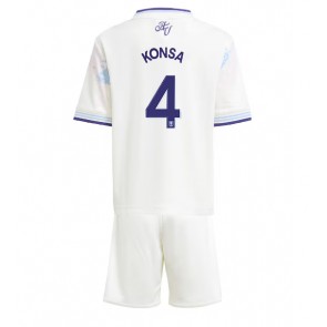 Aston Villa Ezri Konsa #4 Tredje Kläder Barn 2025-26 Kortärmad (+ Korta byxor)